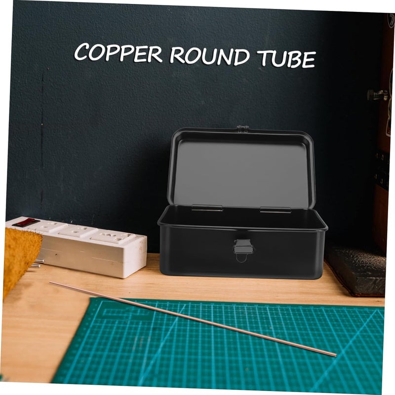 Unomor 2pcs Copper Round Tubes Smooth Surface For DIY Crafts And Industrial Applications - Image 3